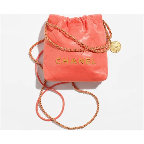 chanel calfskin mini tramezzo|CHANEL 22 Mini Handbag.